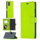 For Samsung Galaxy Note20 Crazy Horse Texture Horizontal Flip Leather Case with Holder & Card Slots & Wallet & Photo Frame(Green) - 1