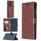 For Samsung Galaxy Note20 Ultra Crazy Horse Texture Horizontal Flip Leather Case with Holder & Card Slots & Wallet & Photo Frame(Brown) - 1