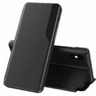 For iPhone X / XS Attraction Flip Holder Leather Phone Case(Black) - 1