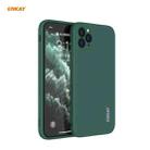 For iPhone 11 Pro Hat-Prince ENKAY ENK-PC065 Liquid Silicone Straight Edge Shockproof Protective Case(Dark Green) - 1