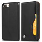 Knead Skin Texture Horizontal Flip Leather Case for iPhone 6 Plus / 7 Plus / 8 Plus, with Photo Frame & Holder & Card Slots & Wallet(Black) - 1