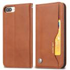 Knead Skin Texture Horizontal Flip Leather Case for iPhone 6 Plus / 7 Plus / 8 Plus, with Photo Frame & Holder & Card Slots & Wallet(Brown) - 1