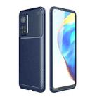 For Xiaomi Mi 10T Pro Carbon Fiber Texture Shockproof TPU Case(Blue) - 1