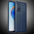 For Xiaomi Mi 10T Pro Litchi Texture TPU Shockproof Case(Navy Blue) - 1