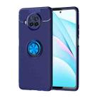 For Xiaomi Mi 10T Lite Metal Ring Holder 360 Degree Rotating TPU Case(Blue+Blue) - 1