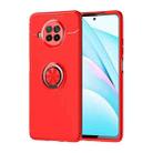 For Xiaomi Mi 10T Lite Metal Ring Holder 360 Degree Rotating TPU Case(Red+Red) - 1