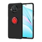 For Xiaomi Mi 10T Lite Metal Ring Holder 360 Degree Rotating TPU Case(Black+Red) - 1