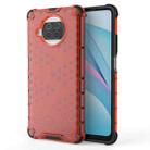 For Xiaomi Mi 10T Lite  Shockproof Honeycomb PC + TPU Case(Red) - 1