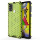 For Samsung Galaxy M31 Shockproof Honeycomb PC + TPU Case(Green) - 1
