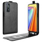 For OPPO Realme 7 R64 Texture Single Vertical Flip Leather Protective Case with Card Slots & Photo Frame(Black) - 1