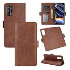 For OPPO Realme 7 Pro Dual-side Magnetic Buckle Horizontal Flip Leather Case with Holder & Card Slots & Wallet(Brown) - 1