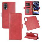 For OPPO Realme 7 Pro Dual-side Magnetic Buckle Horizontal Flip Leather Case with Holder & Card Slots & Wallet(Red) - 1