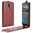 For Nokia 2.4 R64 Texture Single Vertical Flip Leather Protective Case with Card Slots & Photo Frame(Brown) - 1