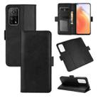 For Xiaomi Mi 10T / 10T Pro Dual-side Magnetic Buckle Horizontal Flip Leather Case with Holder & Card Slots & Wallet(Black) - 1