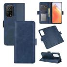 For Xiaomi Mi 10T / 10T Pro Dual-side Magnetic Buckle Horizontal Flip Leather Case with Holder & Card Slots & Wallet(Dark Blue) - 1