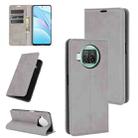 For Xiaomi Mi 10T Lite Retro-skin Business Magnetic Suction Leather Case with Holder & Card Slots & Wallet(Grey) - 1