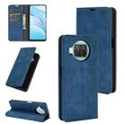 For Xiaomi Mi 10T Lite Retro-skin Business Magnetic Suction Leather Case with Holder & Card Slots & Wallet(Dark Blue) - 1
