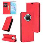 For Xiaomi Mi 10T Lite Retro-skin Business Magnetic Suction Leather Case with Holder & Card Slots & Wallet(Red) - 1