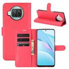 For Xiaomi Mi 10T Lite Litchi Texture Horizontal Flip Protective Case with Holder & Card Slots & Wallet(Red) - 1