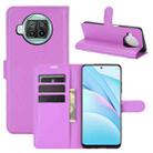 For Xiaomi Mi 10T Lite Litchi Texture Horizontal Flip Protective Case with Holder & Card Slots & Wallet(Purple) - 1