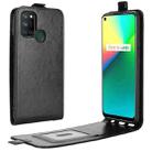 For OPPO Realme 7i / Realme C17 R64 Texture Single Vertical Flip Leather Protective Case with Card Slots & Photo Frame(Black) - 1