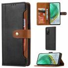 For Xiaomi Mi 10T / 10T Pro Calf Texture Double Fold Clasp Horizontal Flip Leather Case with Photo Frame & Holder & Card Slots & Wallet(Black) - 1