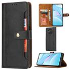 For Xiaomi Mi 10T Lite Calf Texture Double Fold Clasp Horizontal Flip Leather Case with Photo Frame & Holder & Card Slots & Wallet(Black) - 1