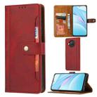 For Xiaomi Mi 10T Lite Calf Texture Double Fold Clasp Horizontal Flip Leather Case with Photo Frame & Holder & Card Slots & Wallet(Red) - 1
