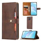 For Xiaomi Mi 10T Lite Calf Texture Double Fold Clasp Horizontal Flip Leather Case with Photo Frame & Holder & Card Slots & Wallet(Coffee) - 1