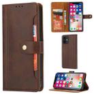 For iPhone 12 mini Calf Texture Double Fold Clasp Horizontal Flip Leather Case with Photo Frame & Holder & Card Slots & Wallet (Coffee) - 1