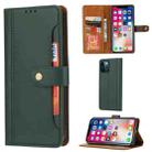 For iPhone 12 Pro Max Calf Texture Double Fold Clasp Horizontal Flip Leather Case with Photo Frame & Holder & Card Slots & Wallet(Emerald) - 1