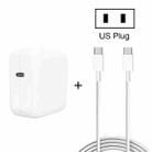 2 in 1 PD3.0 30W USB-C / Type-C Travel Charger with Detachable Foot + PD3.0 3A USB-C / Type-C to USB-C / Type-C Fast Charge Data Cable Set, Cable Length: 1m, US Plug - 1