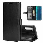 For Motorola Edge R64 Texture Single Horizontal Flip Protective Case with Holder & Card Slots & Wallet& Photo Frame(Black) - 1