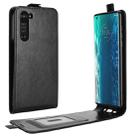 For Motorola Edge R64 Texture Single Vertical Flip Leather Protective Case with Card Slots & Photo Frame(Black) - 1