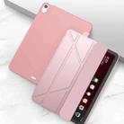 Multi-folding Surface PU Leather Case with Holder & Sleep / Wake-up For iPad Air 2022 / 2020 10.9 - 1