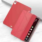 Multi-folding Surface PU Leather Case with Holder & Sleep / Wake-up For iPad Air 2022 / 2020 10.9 - 1