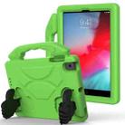 For iPad Mini 5/4/3/2/1 EVA Material Children Flat Anti Falling Cover Protective Shell With Thumb Bracket(Green) - 1