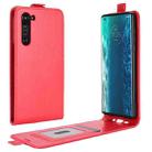 For Motorola Moto Edge R64 Texture Single Vertical Flip Leather Protective Case with Card Slots & Photo Frame(Red) - 1