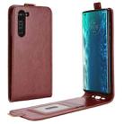 For Motorola Moto Edge R64 Texture Single Vertical Flip Leather Protective Case with Card Slots & Photo Frame(Brown) - 1