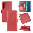 For Motorola Moto Edge Dual-side Magnetic Buckle Horizontal Flip Leather Case with Holder & Card Slots & Wallet(Red) - 1