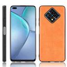 For Infinix Zero 8 Shockproof Sewing Cow Pattern Skin PC + PU + TPU Case(Orange) - 1