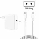 2 in 1 PD 30W USB-C / Type-C + 3A PD 3.0 USB-C / Type-C to USB-C / Type-C Fast Charge Data Cable Set, Cable Length: 2m, EU Plug - 1