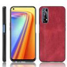 For OPPO Realme 7 / Narzo 20 Pro Shockproof Sewing Cow Pattern Skin PC + PU + TPU Case(Red) - 1