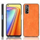 For OPPO Realme 7 / Narzo 20 Pro Shockproof Sewing Cow Pattern Skin PC + PU + TPU Case(Orange) - 1