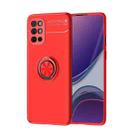 For OnePlus 8T Metal Ring Holder 360 Degree Rotating TPU Case(Red+Red) - 1