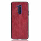 For OnePlus 8 Pro Shockproof Sewing Cow Pattern Skin PC + PU + TPU Case(Red) - 2