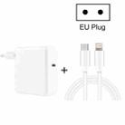 2 in 1 PD3.0 30W USB-C / Type-C Travel Charger with Detachable Foot + PD3.0 3A USB-C / Type-C to 8 Pin Fast Charge Data Cable Set, Cable Length: 2m, EU Plug - 1