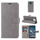 For Nokia 8.3 5G Retro Calf Pattern Buckle Horizontal Flip Leather Case with Holder & Card Slots & Wallet(Gray) - 1