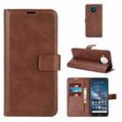 For Nokia 8.3 5G Retro Calf Pattern Buckle Horizontal Flip Leather Case with Holder & Card Slots & Wallet(Dark Brown) - 1