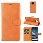 For Nokia 8.3 5G Retro Calf Pattern Buckle Horizontal Flip Leather Case with Holder & Card Slots & Wallet(Yellow) - 1